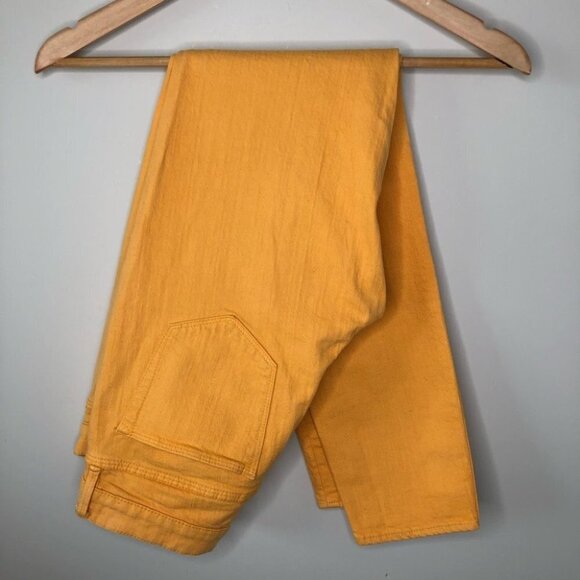 Madewell Yellow Skinny Skinny Ankle Cropped Jeans Size 26 - Picture 8 of 8